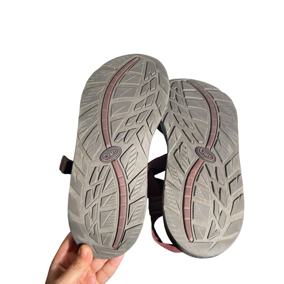 Chaco Z1 Classic Sandals Mens 11 Burgundy Maroon Adjustable Strap Hiking Shoes main image 4